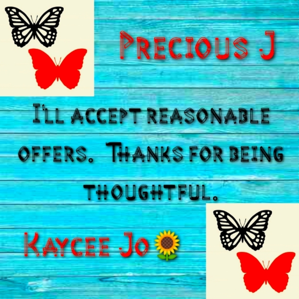 REASONABLE OFFERS WELCOME